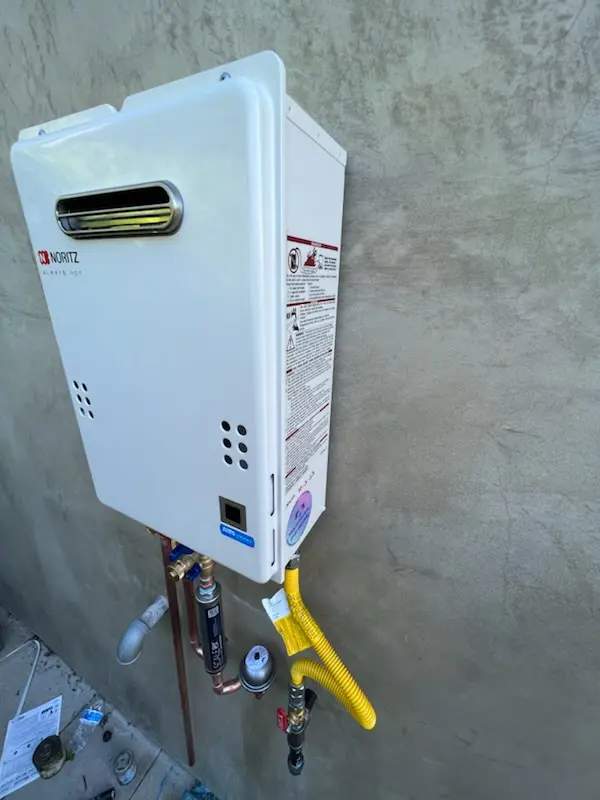 Tankless water heater installation for Tara homes